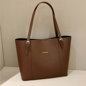 NWOT SHEIN Brown Women's Tote Shoulder Faux Leather Bag Purse